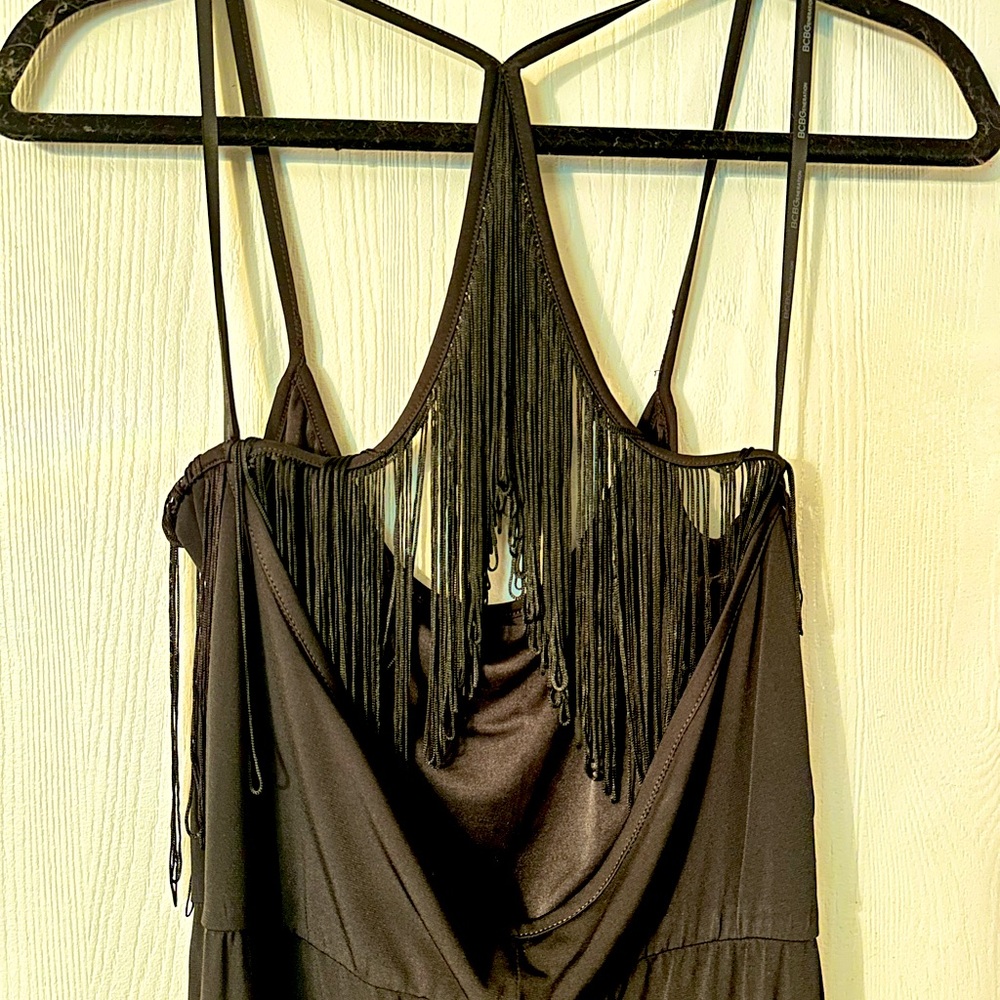 BCBG fringe maxi dress